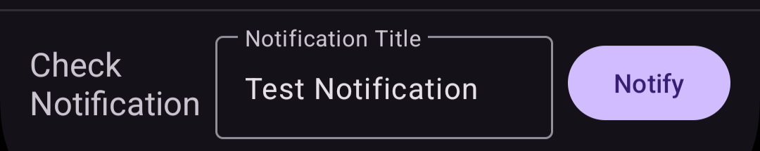Check Notification